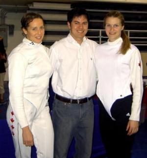 Dr. Jonathan Gerrard of Aquarius Chiropractic with No.1 ranked Fencer in the world